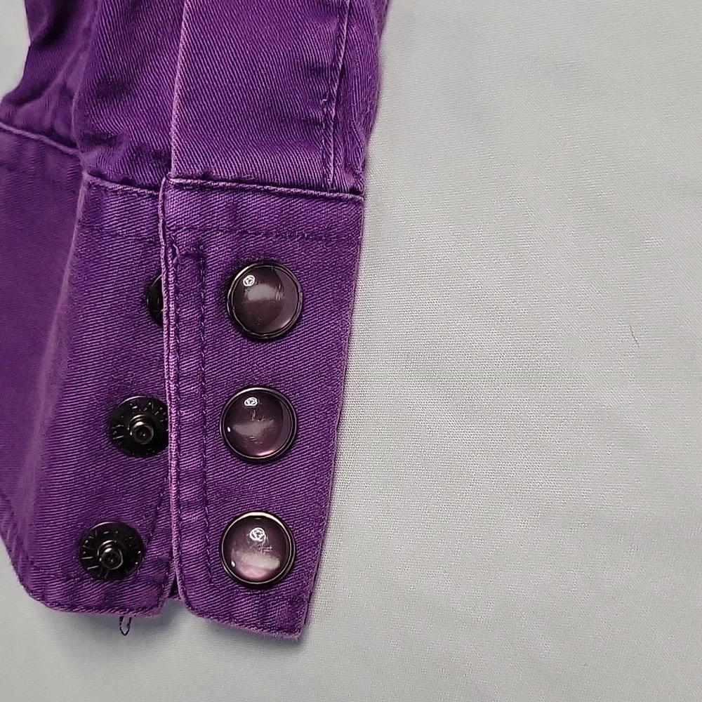 Purple Button-Up Shirt - Picture 5 of 8